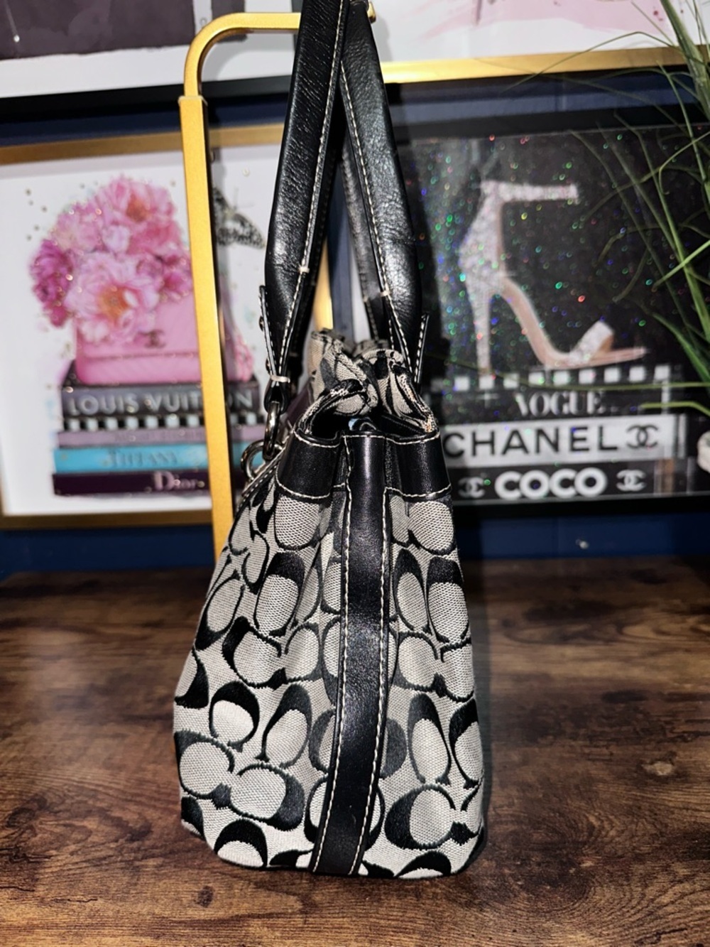 バッグ COACH Penelope Signature Tote bag 14422 Vintage Coach
